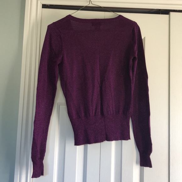 Purple Sparkle Sweater. Size Small - Picture 3 of 4